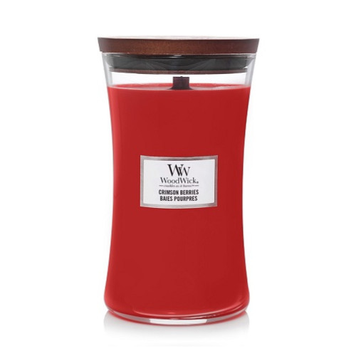 WoodWick WoodWick Crimson Berries scented candle with wooden wick 609,5 g