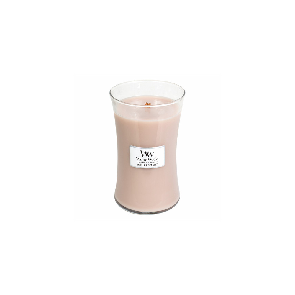 Produktbild för WoodWick Vnilla & Sea Salt scented candle with wooden wick 609,5 g