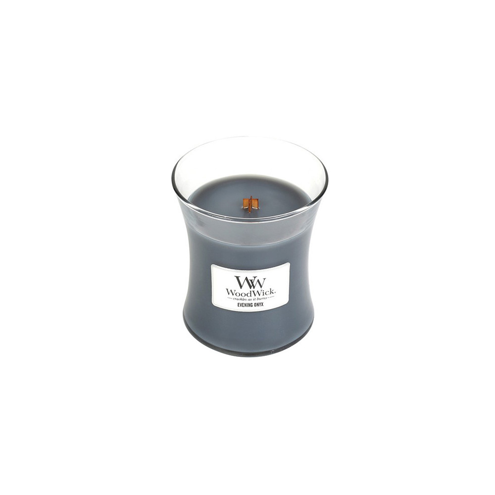 Produktbild för WoodWick Evening Onyx scented candle with wooden wick 275 g