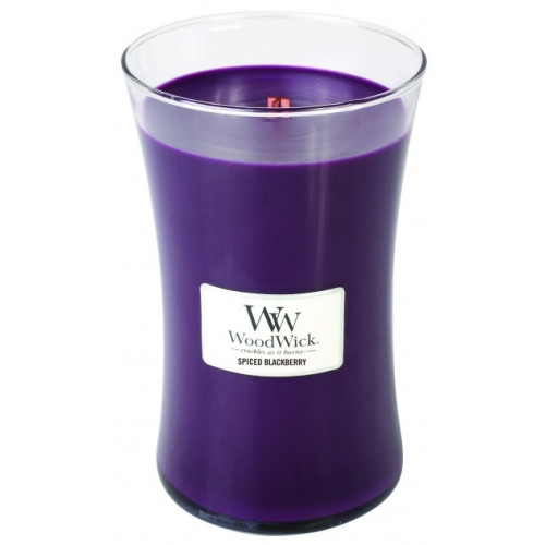 WoodWick WoodWick Spiced Blackberry scented candle with wooden wick 609,5 g