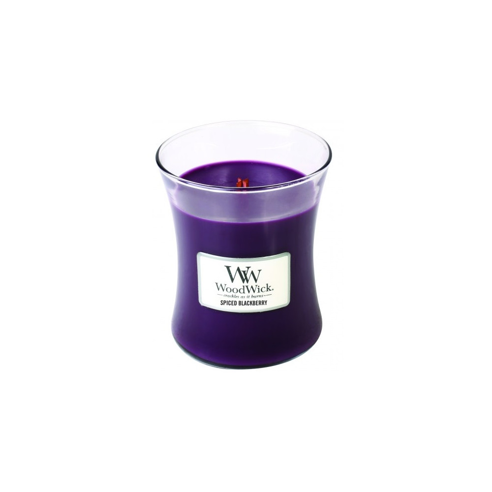 Produktbild för WoodWick Spiced Blackberry scented candle with wooden wick 275 g