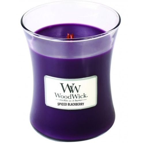 WoodWick WoodWick Spiced Blackberry scented candle with wooden wick 275 g