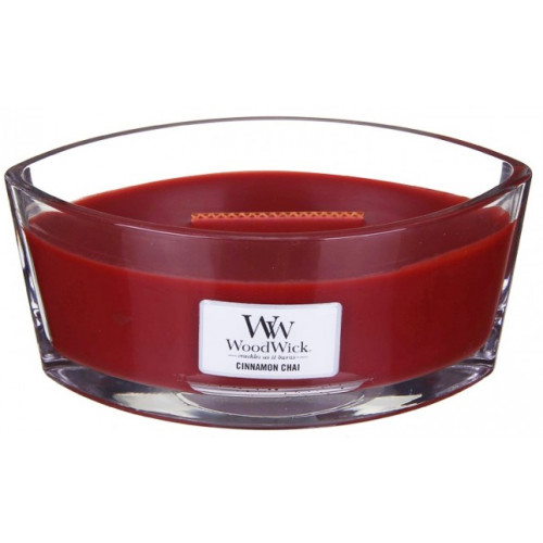 WoodWick WoodWick Cinnamon Chai scented candle with wooden wick 453,6 g