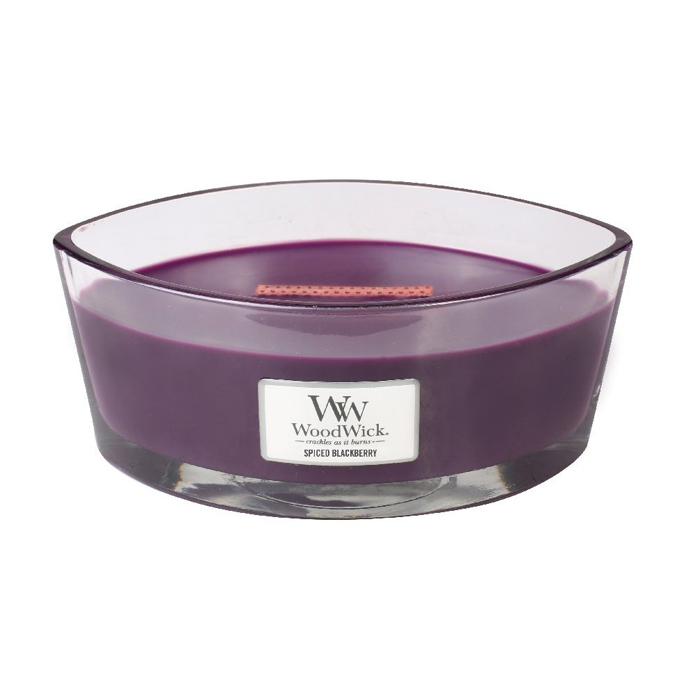 Produktbild för WoodWick Spiced Blackberry scented candle with wooden wick 453,6 g
