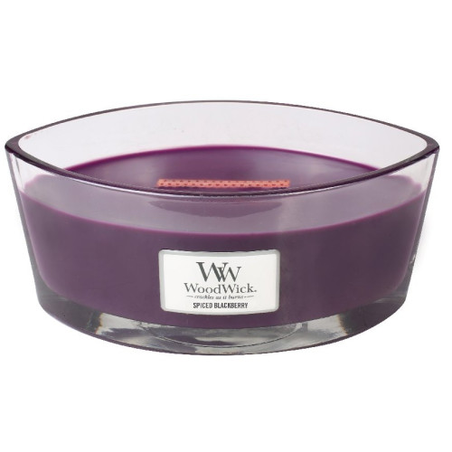 WoodWick WoodWick Spiced Blackberry scented candle with wooden wick 453,6 g
