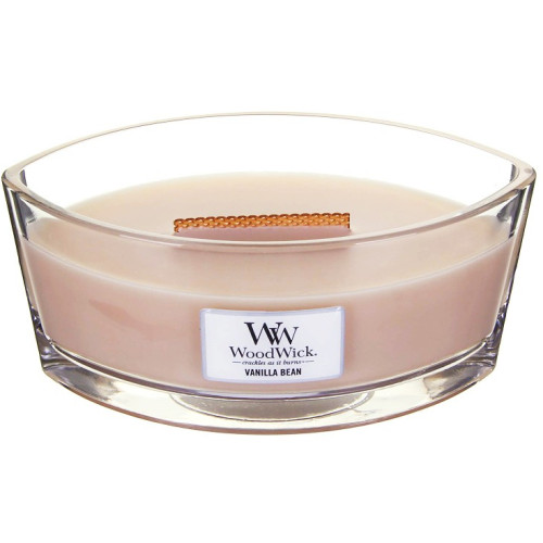 WoodWick WoodWick Vanilla Bean scented candle with wooden wick 453,6 g