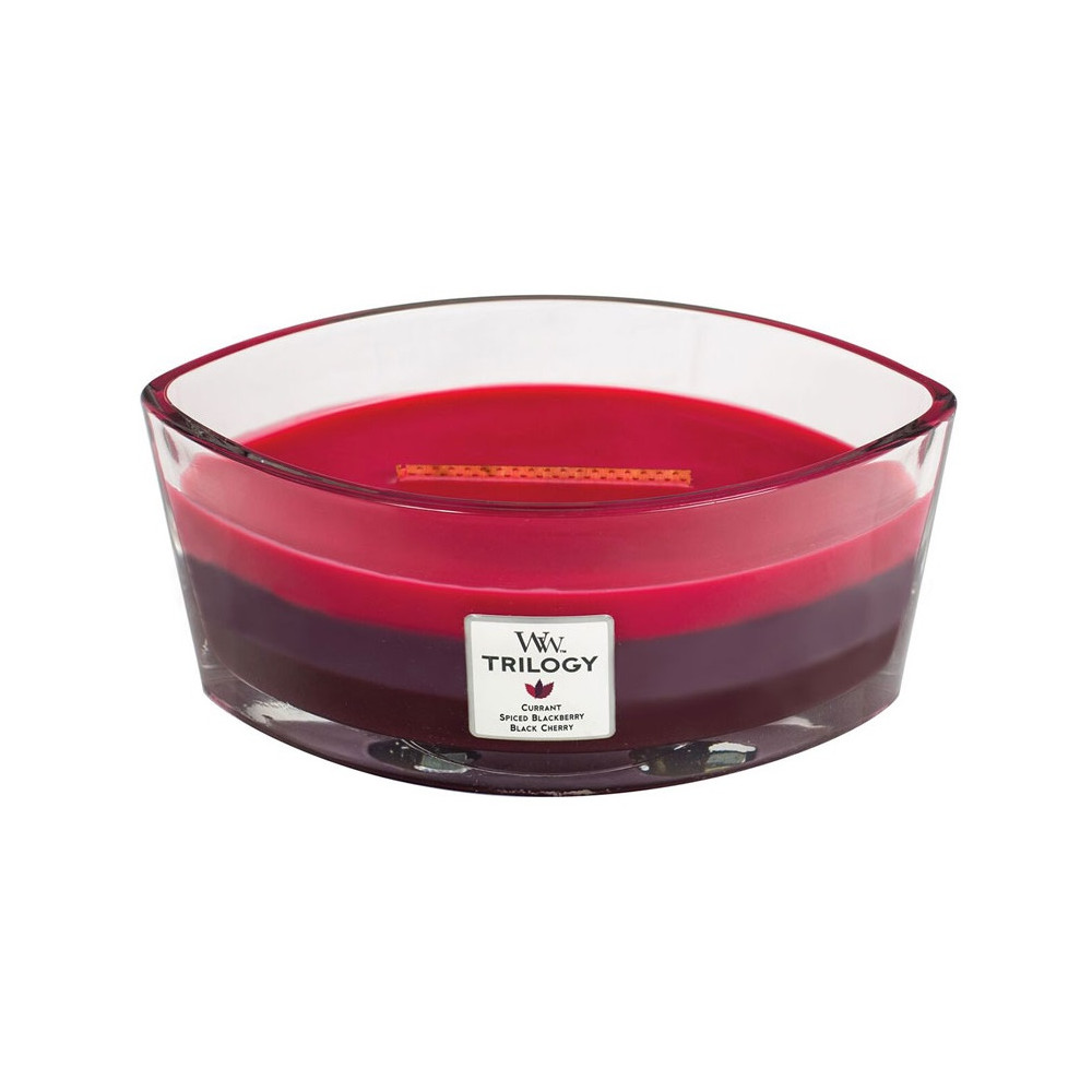 Produktbild för WoodWick Sun Ripened Berries scented candle with wooden wick 453,6 g