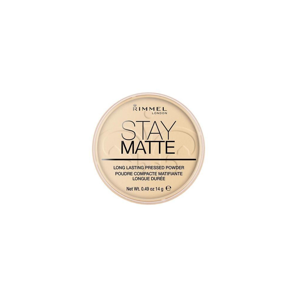 Produktbild för Rimmel Stay Matte Long Lasting Pressed Powder matting powder 14 g 001 Transparent