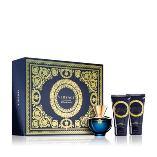 Versace Versace Dylan Blue Pour Femme eau de parfum for women 50 ml + tělové mléko 50 ml + sprchový gel 50 ml gift set