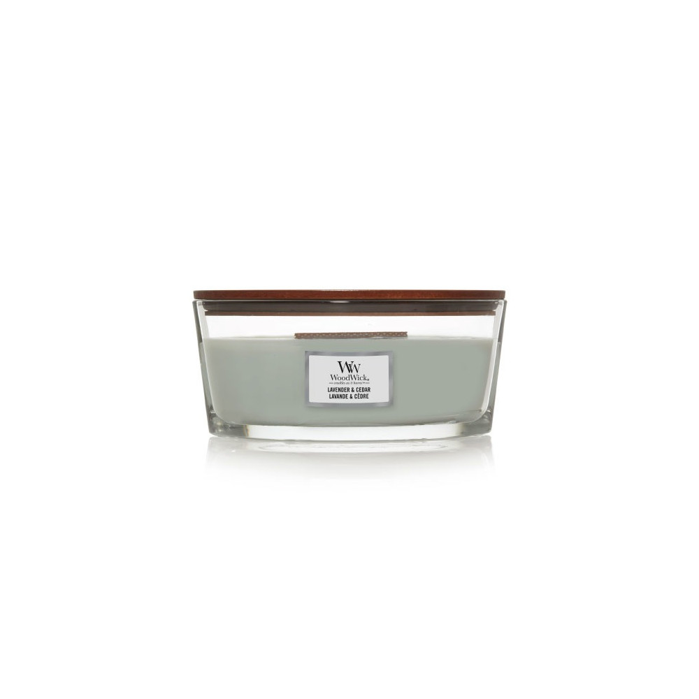 Produktbild för WoodWick Lavender & Cedar scented candle with wooden wick 453,6 g