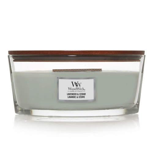 WoodWick WoodWick Lavender & Cedar scented candle with wooden wick 453,6 g