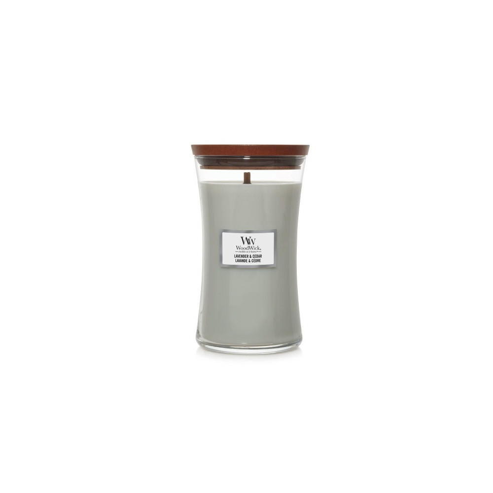 Produktbild för WoodWick Lavender & Cedar scented candle with wooden wick 609,5 g