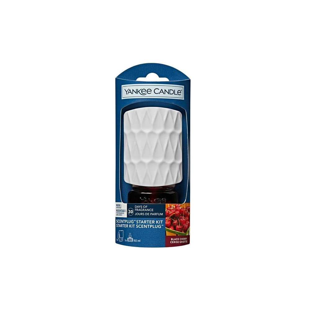 Produktbild för Yankee Candle ScentPlug Organic Pattern Starter Kit Black Cherry