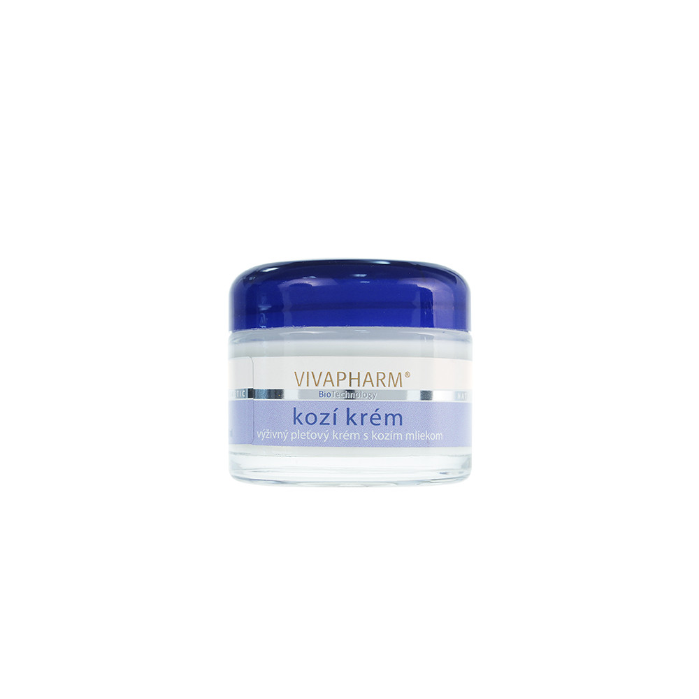 Produktbild för VivaPharm Kozí krém výživný pleťový krém s kozím mlékem 50 ml