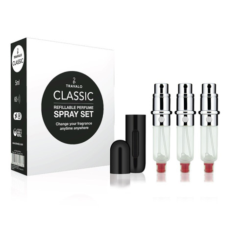 Travalo Travalo Classic HD refillable perfume sprayer gift setBlack