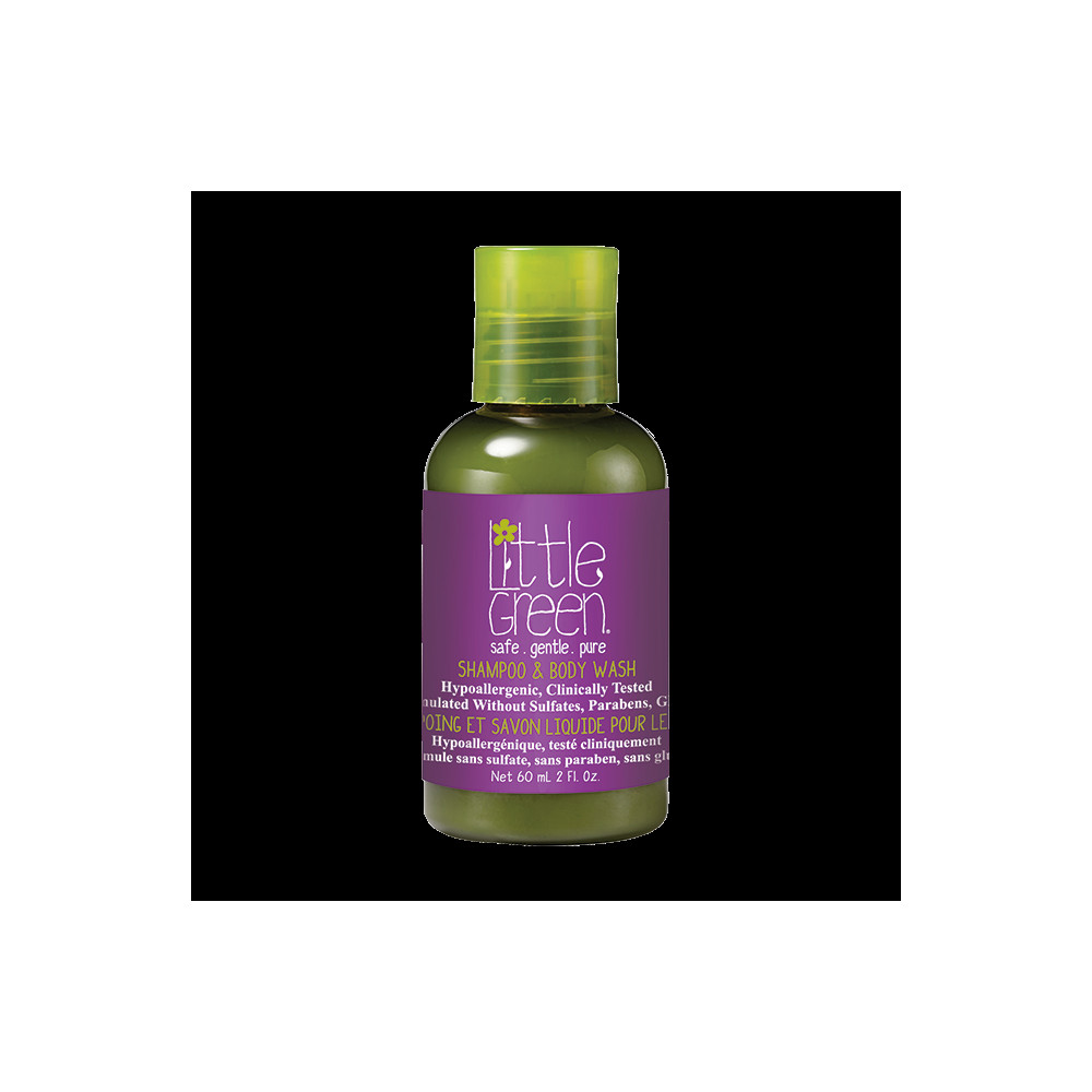 Produktbild för Little Green KIDS Shampoo & Body Wash šampon a sprchový gel v jednom pro děti 3+ 60 ml