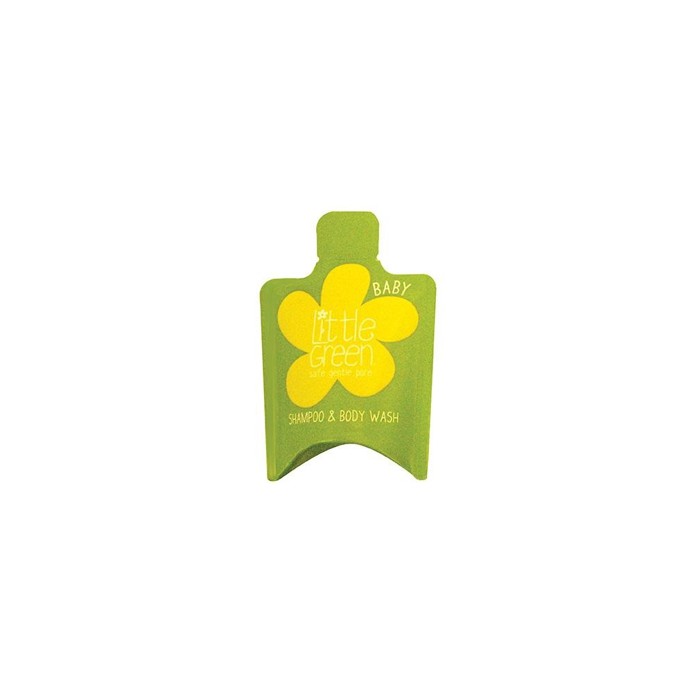 Produktbild för Little Green BABY Shampoo & Body Wash šampon a sprchový gel v jednom pro děti 0-3 15 ml