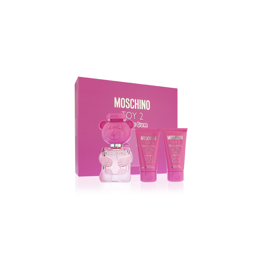 Produktbild för Moschino Toy 2 Bubble Gum eau de toilette for women 50 ml + tělové mléko 50 ml + sprchový gel 50 ml gift set
