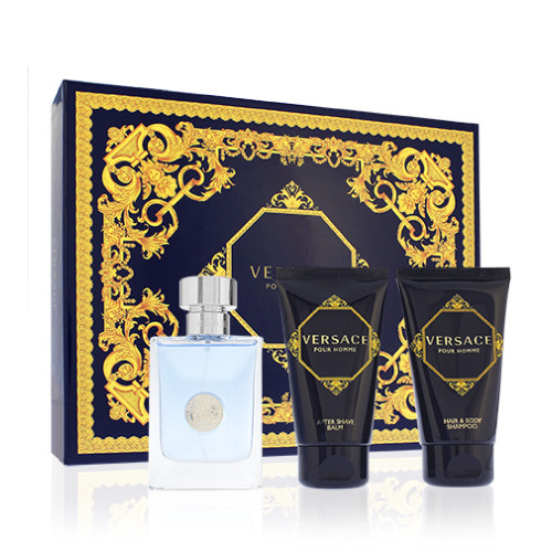 Versace Versace Pour Homme eau de toilette for men 50 ml + balzám po holení 50 ml + sprchový gel 50 ml gift set