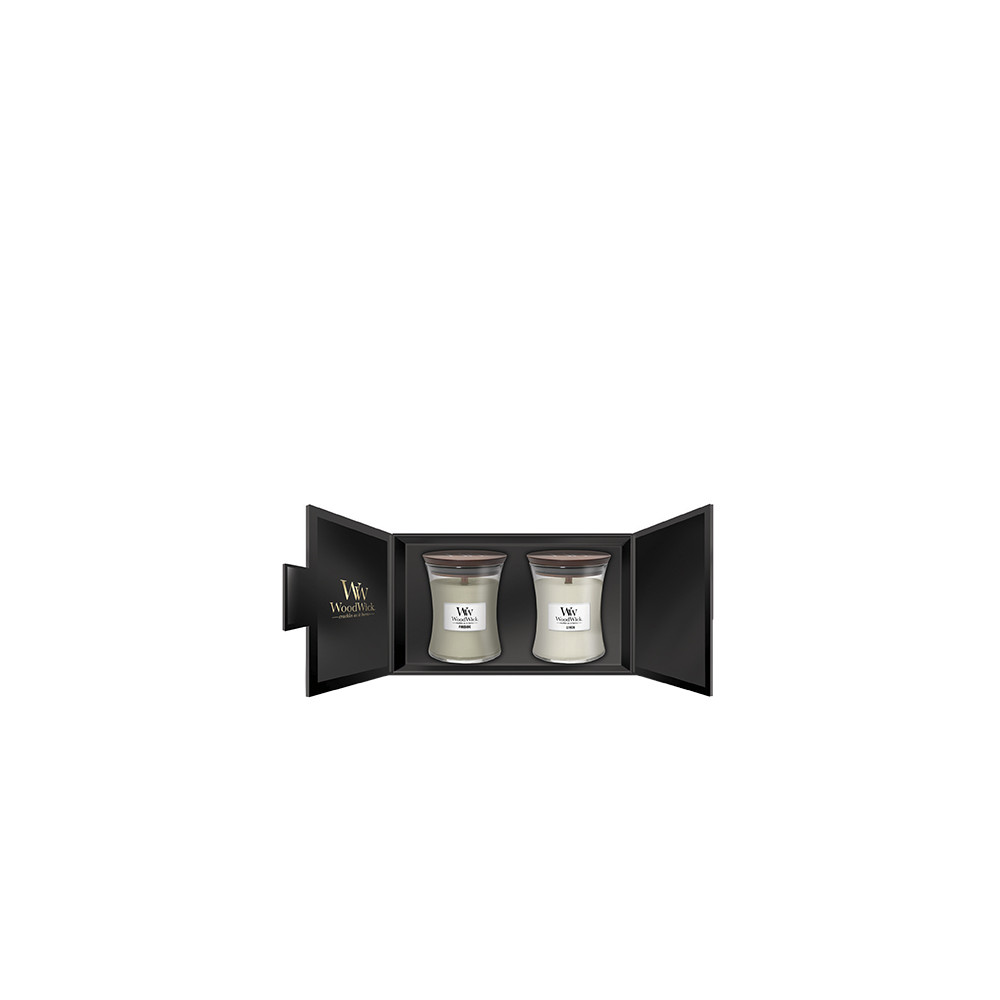 Produktbild för WoodWick Fireside, Linen dárková sada