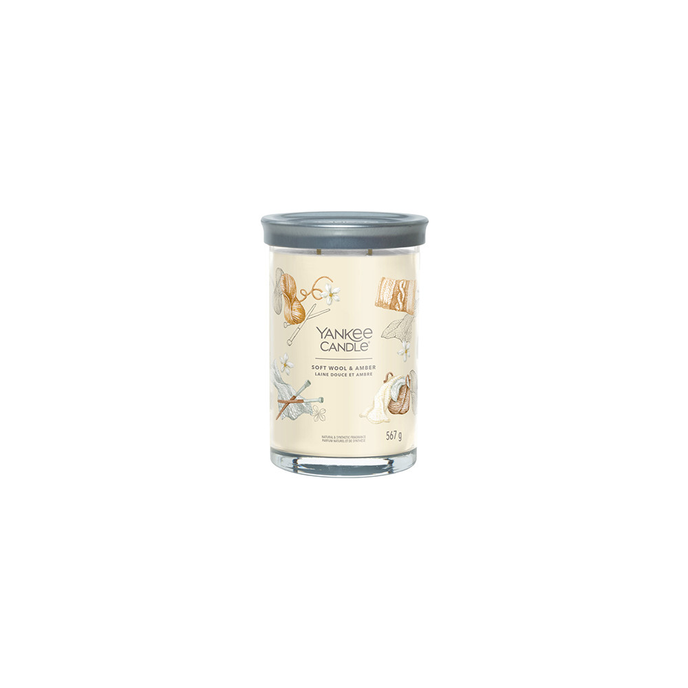 Produktbild för Yankee Candle Soft Wool & Amber signature tumbler velký 567 g