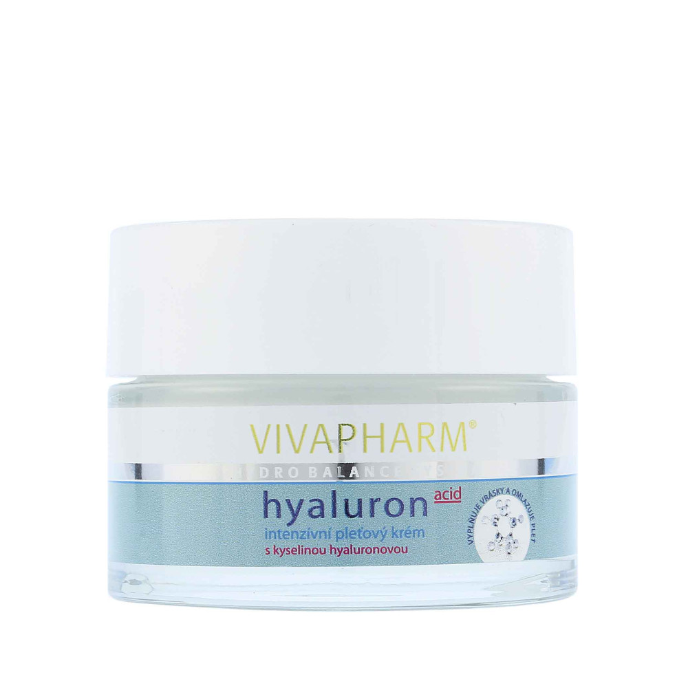 Produktbild för Vivapharm Hyaluron intenzivní pleťový krém s kyselinou hyaluronovou 50 ml