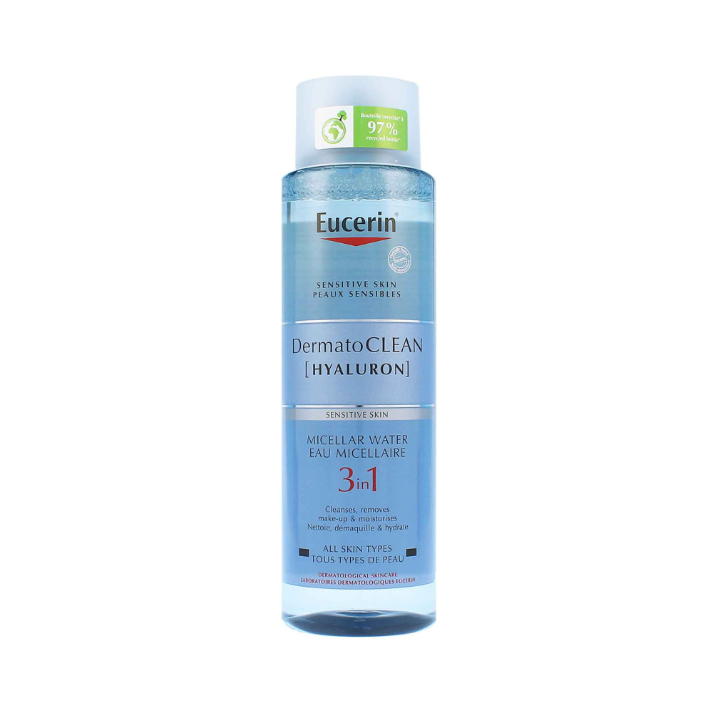 Produktbild för Eucerin DermatoClean Hyaluron Micellar Water 3in1 400 ml