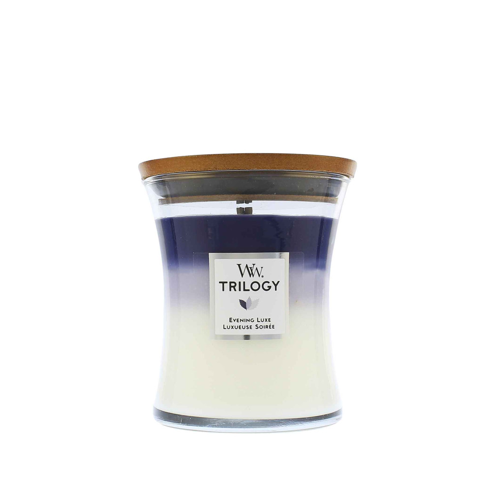 Produktbild för WoodWick Trilogy Evening Luxe vonná svíčka s dřevěným knotem 275 g