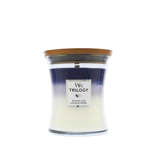 WoodWick WoodWick Trilogy Evening Luxe vonná svíčka s dřevěným knotem 275 g