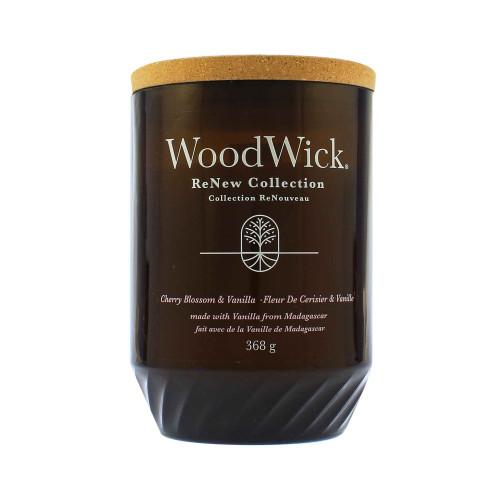 WoodWick WoodWick ReNew Cherry Blossom & Vanilla svíčka velká 368 g