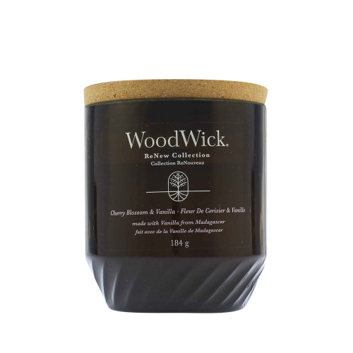 WoodWick WoodWick ReNew Cherry Blossom & Vanilla svíčka střední 184 g