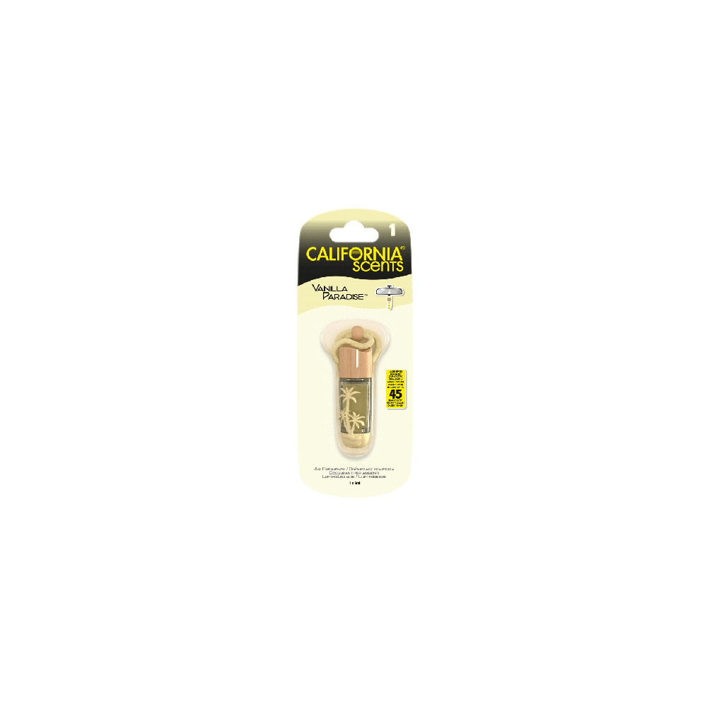 Produktbild för California Scents Hanging Vial Vanilla Paradise vůně do auta 5 ml