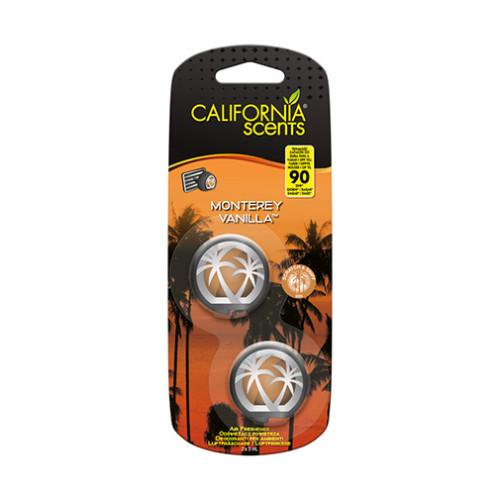 California Scents California Scents Mini Diffuser Monterey Vanilla vůně do auta 2 x 3 ml