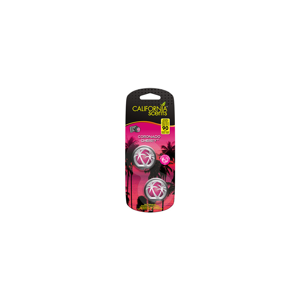 Produktbild för California Scents Mini Diffuser Coronado Cherry vůně do auta 2 x 3 ml