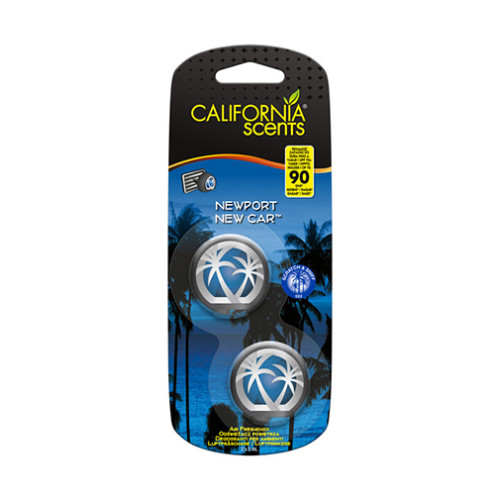 California Scents California Scents Mini Diffuser Newport New Car vůně do auta 2 x 3 ml