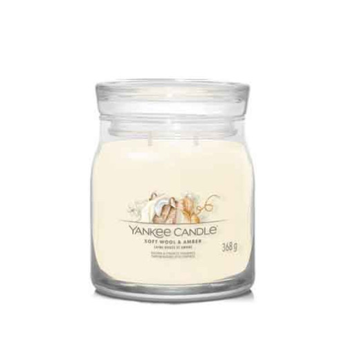 Yankee Candle Yankee Candle Soft Wool & Amber signature svíčka střední 368 g