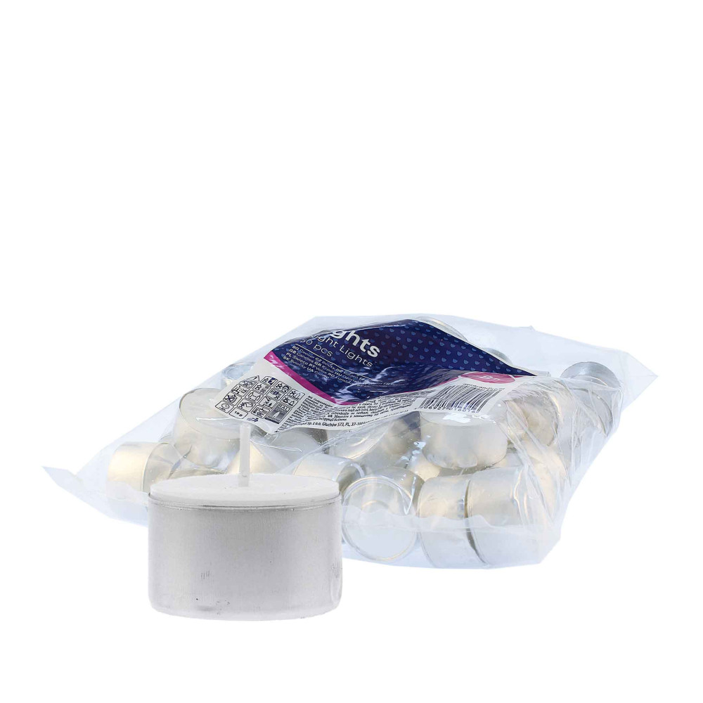 Produktbild för Bispol Night Lights 8h Tealight Candle 50pcs