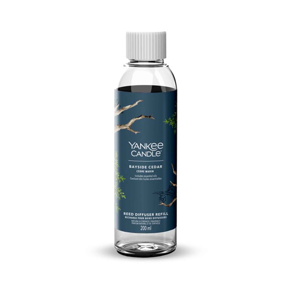 Produktbild för Yankee Candle Bayside Cedar Signature Reed Diffuser Refill 200ml
