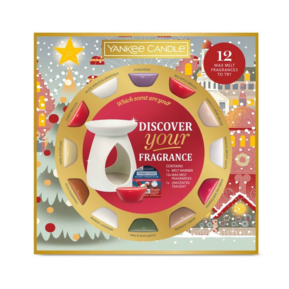Produktbild för Yankee Candle Passport to the Holidays SET Aromalamp + Wax Melt 12x22g