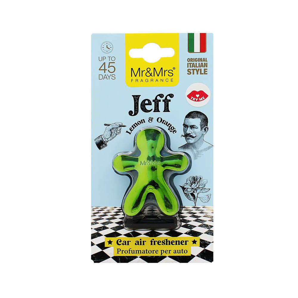 Produktbild för Mr&Mrs Fragrance Jeff Lemon & Orange car fragrance green