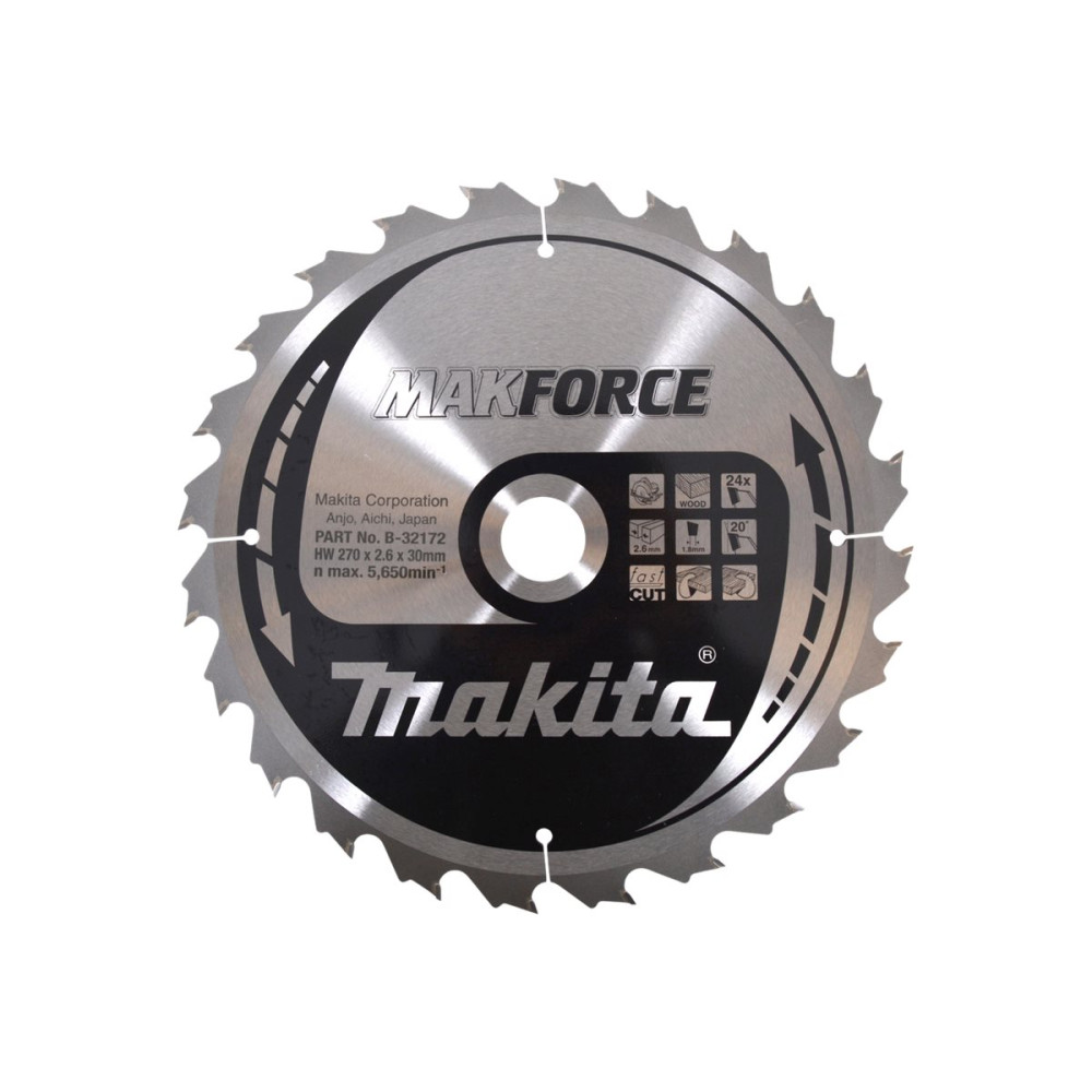 Produktbild för Makita MAKFORCE cirkelsågblad - för trä