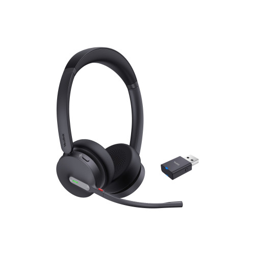 Yealink Network Technology Yealink WH64 Hybrid Dual - headset - USB-A via DECT-adapter, USB-C