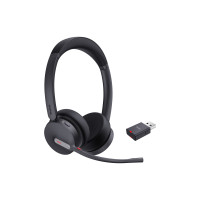 Produktbild för Yealink WH64 Hybrid Dual - headset - USB-A via DECT-adapter, USB-C