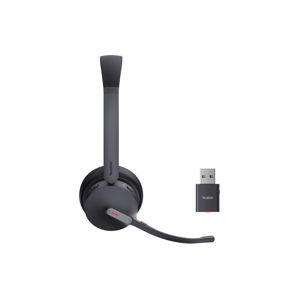 Produktbild för Yealink WH64 Hybrid Dual - headset - USB-A via DECT-adapter, USB-C