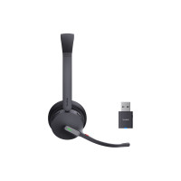 Produktbild för Yealink WH64 Hybrid Dual - headset - USB-A via DECT-adapter, USB-C