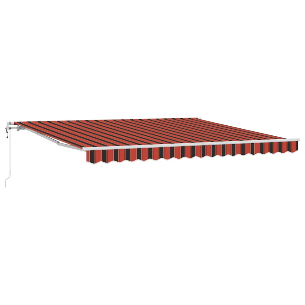 Produktbild för Utfällbar markis Orange och Brunt 400 × 300 cm