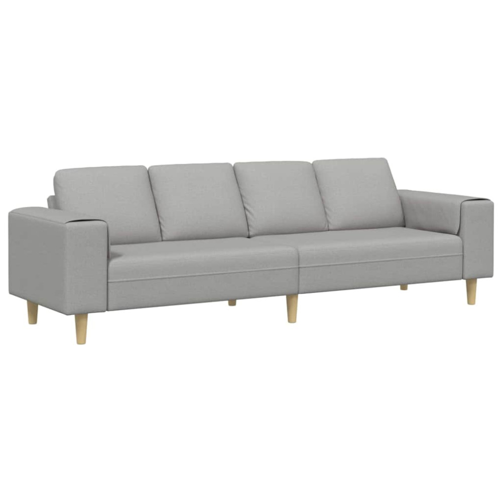 Produktbild för Vardagsrumsoffa Moln Grå 250 x 77 x 76 cm Polyester