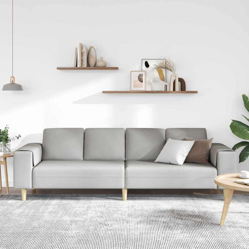 Produktbild för Vardagsrumsoffa Moln Grå 250 x 77 x 76 cm Polyester
