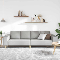 Produktbild för Vardagsrumsoffa Moln Grå 250 x 77 x 76 cm Polyester