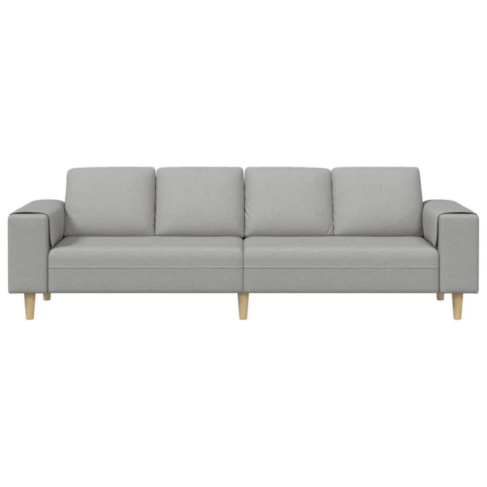 Produktbild för Vardagsrumsoffa Moln Grå 250 x 77 x 76 cm Polyester